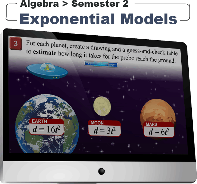 Table of Contents, Second Semester Algebra, Exponential Models